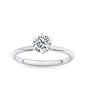 Amāre 0.70 Carat TW Diamond Solitaire Engagement Ring set in Platinum - Wallace Bishop