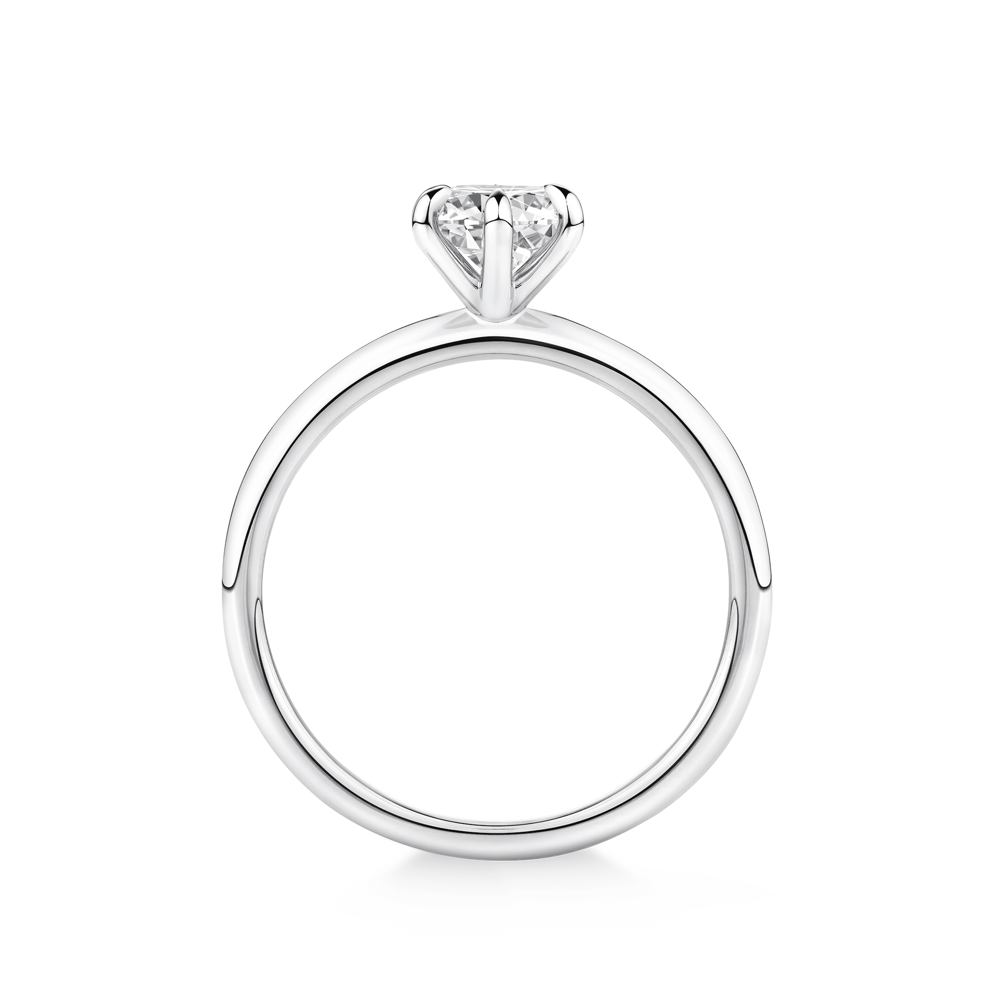 Amāre® 0.70 Carat Diamond Solitaire Engagement Ring set in Platinum