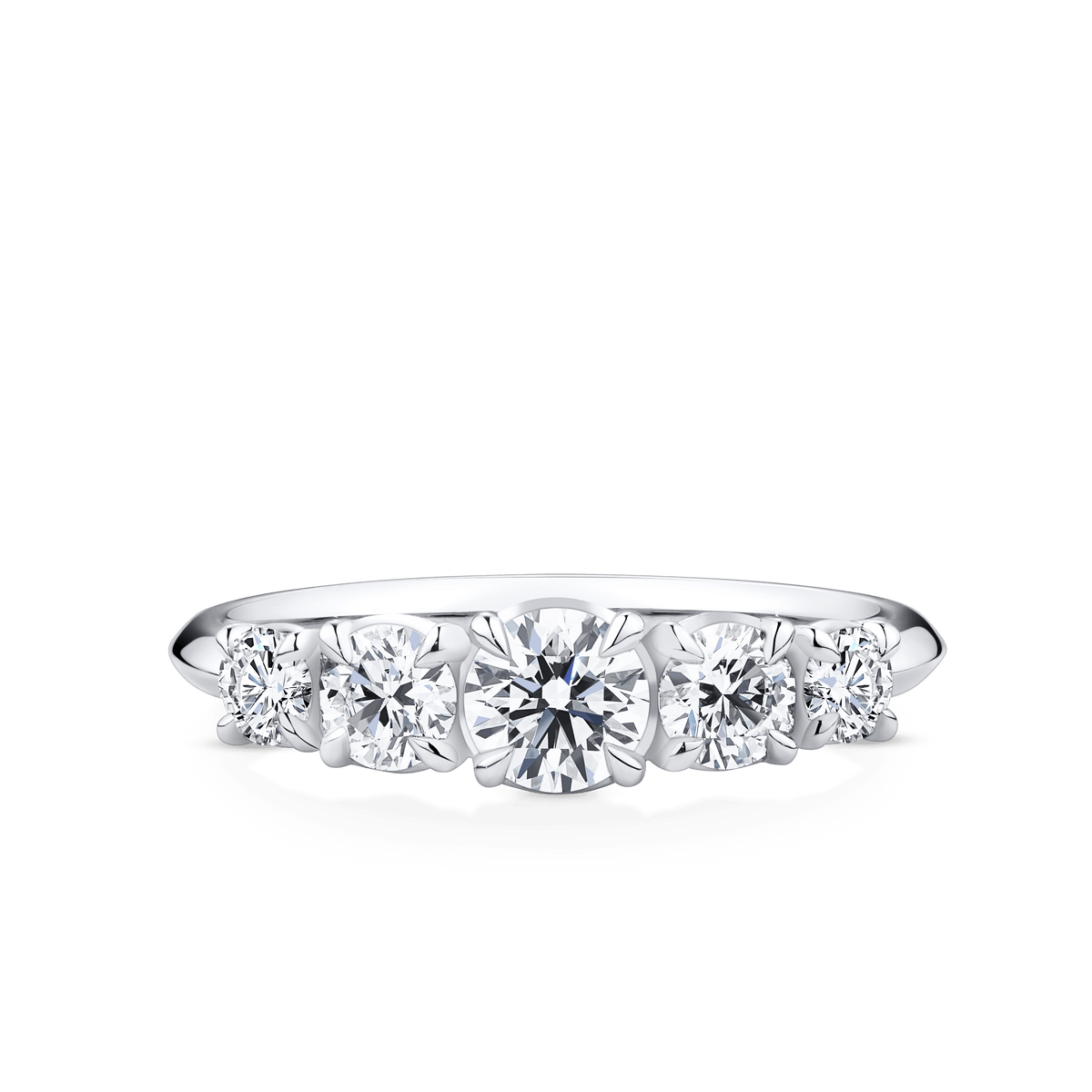 Amāre 1.00 Carat TW Diamond Five Stone Ring set in Platinum - Wallace Bishop