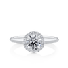 Amāre® 1.00 Carat TW Diamond Halo Engagement Ring set in Platinum