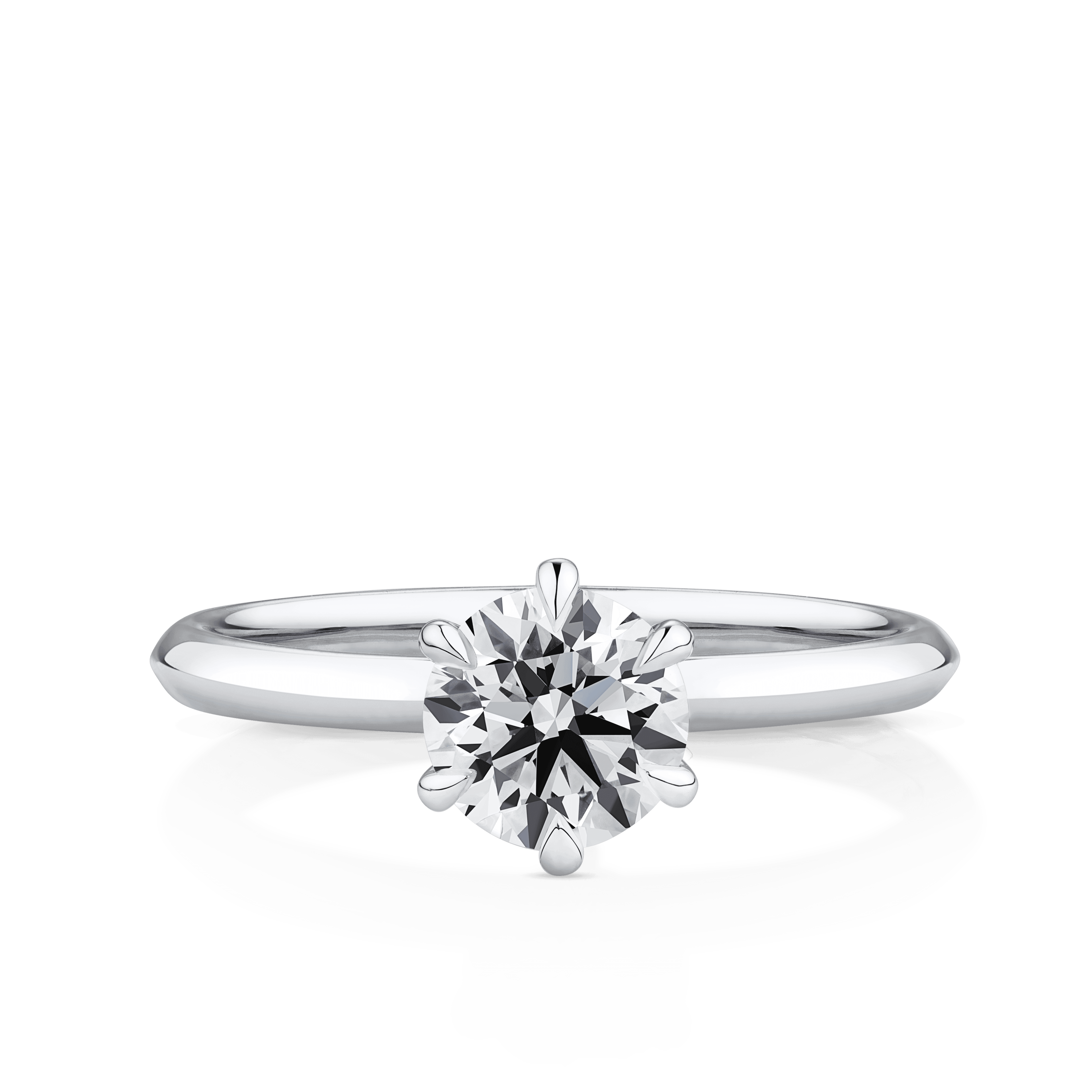 Amāre® 1.00 Carat Diamond Solitaire Engagement Ring set in Platinum