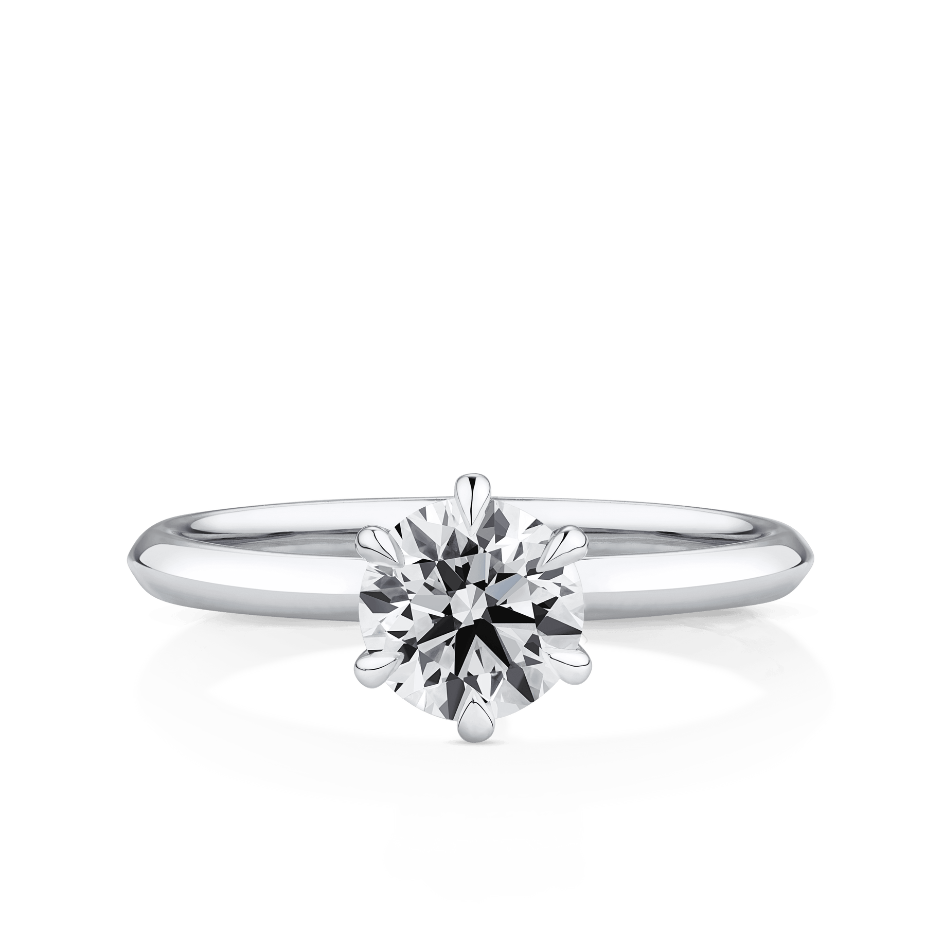 Amāre 1.00 Carat TW Diamond Solitaire Engagement Ring set in Platinum - Wallace Bishop