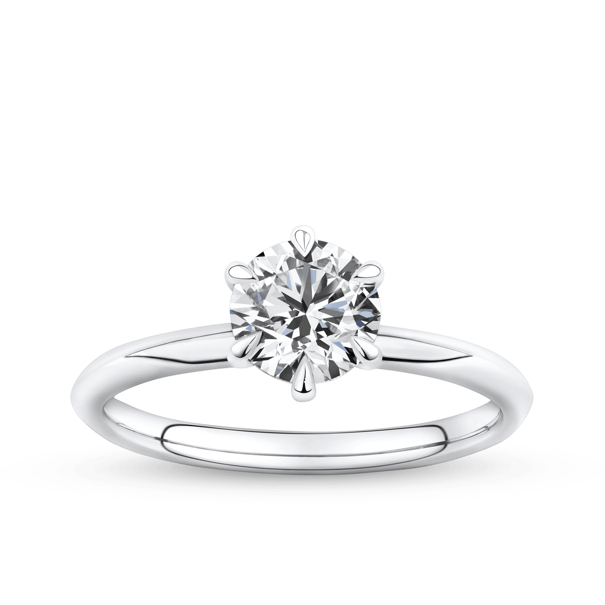Amāre 1.00 Carat TW Diamond Solitaire Engagement Ring set in Platinum - Wallace Bishop