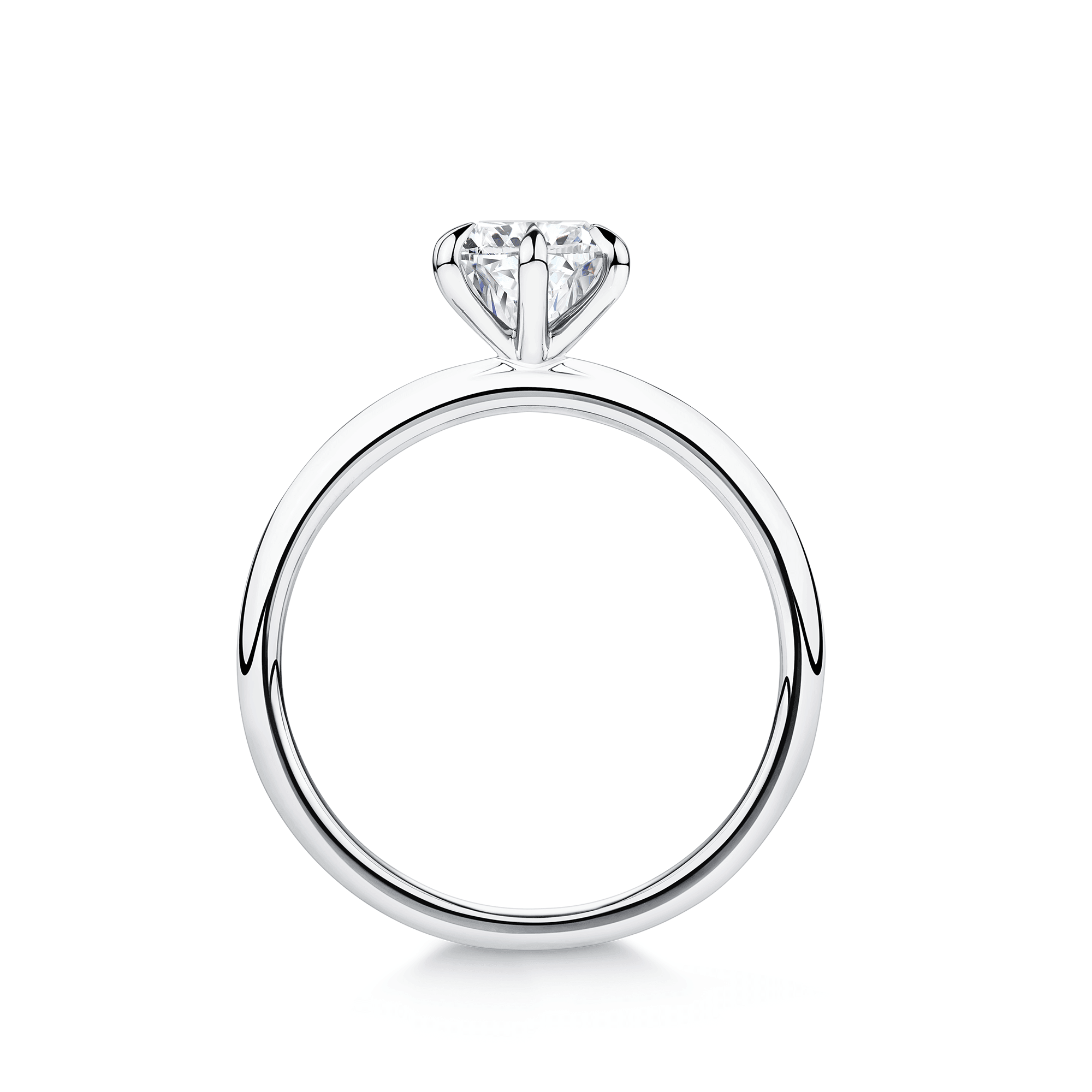 Amāre® 1.00 Carat Diamond Solitaire Engagement Ring set in Platinum