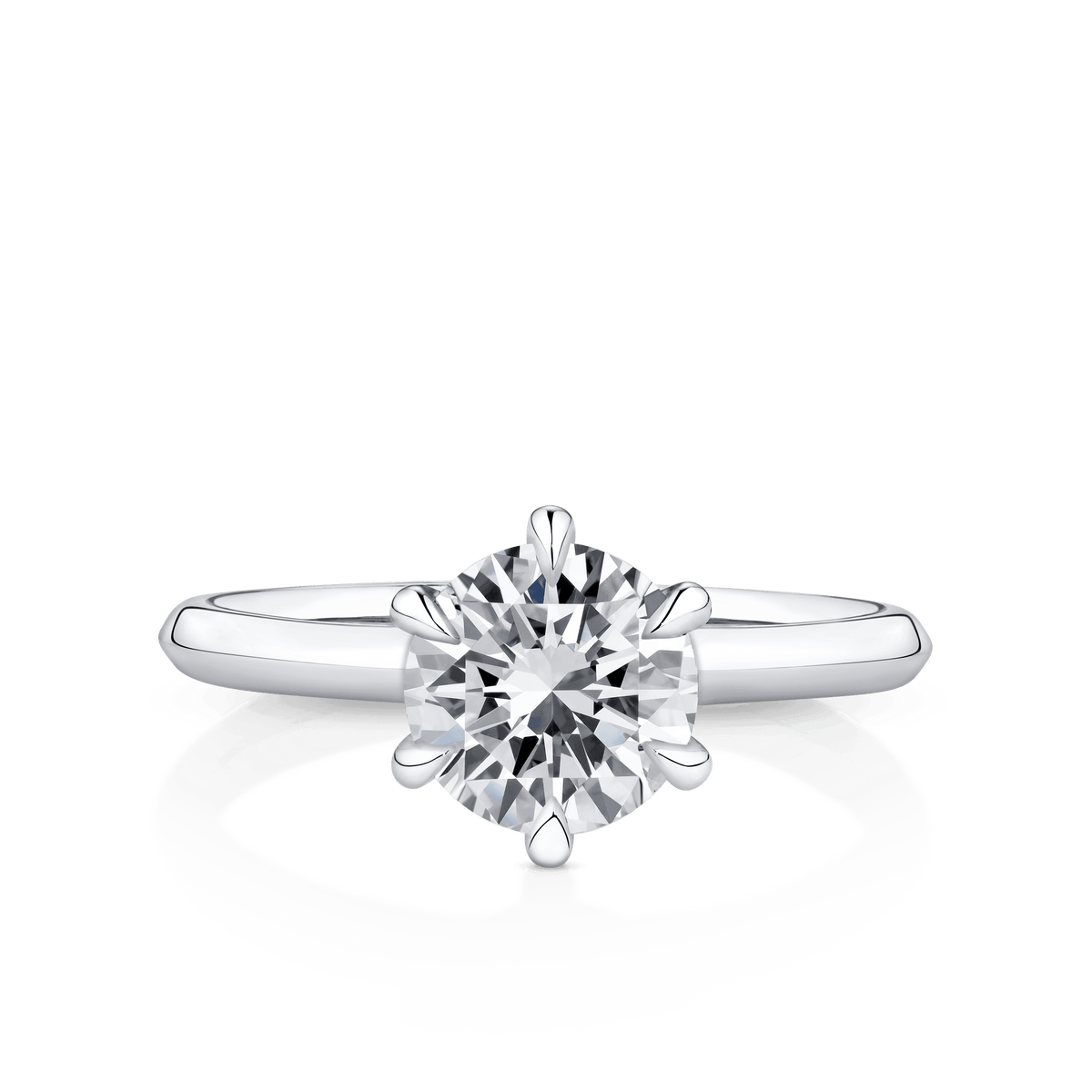 Amāre 1.50 Carat TW Diamond Solitaire Engagement Ring set in Platinum - Wallace Bishop