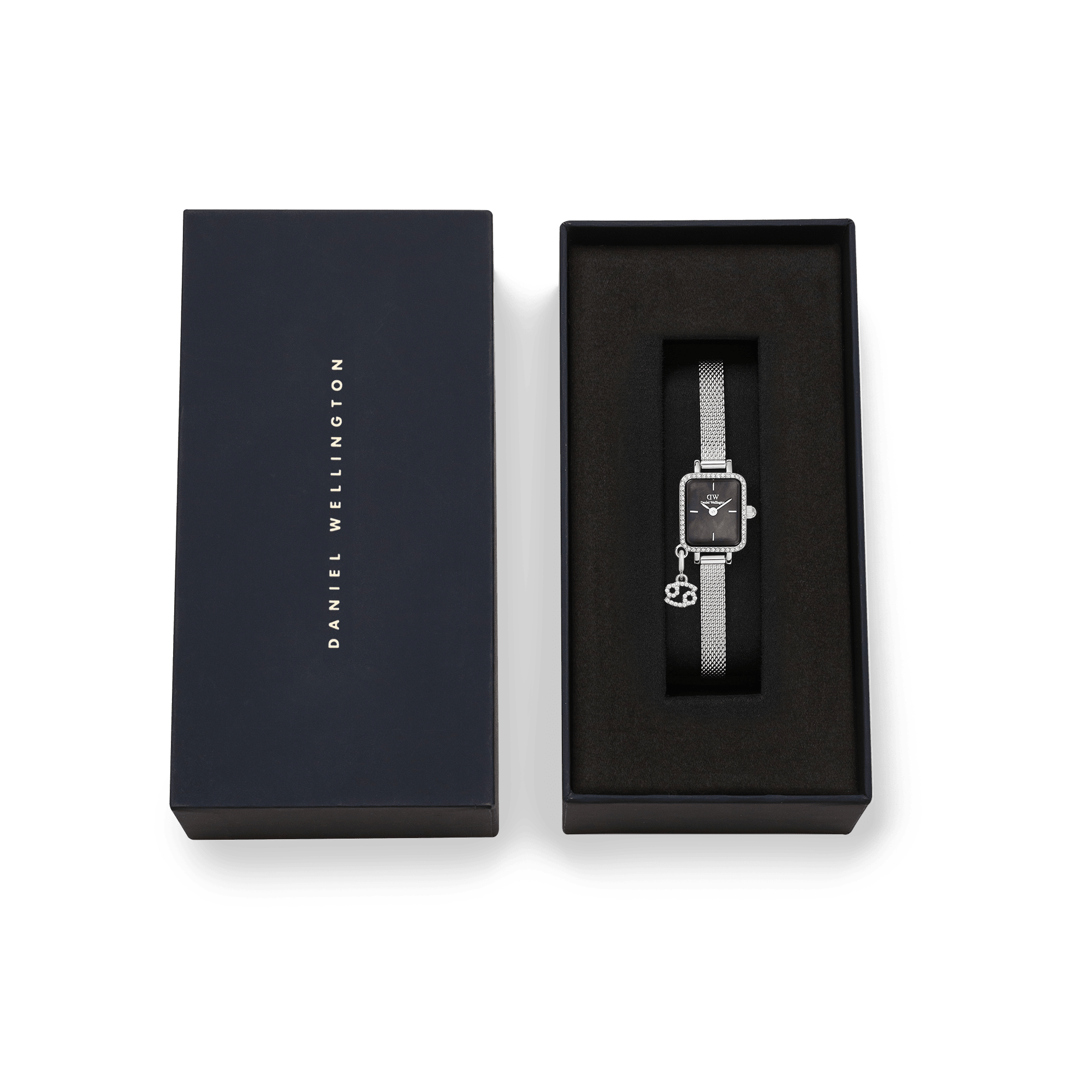 Daniel Wellington Quadro Mini Crystal Zodiac Sterling Watch
