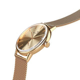 August Berg Men's Serenity Gold PVD Quartz Fashion 40mm Watch Champagne Dial 10140D02MGD