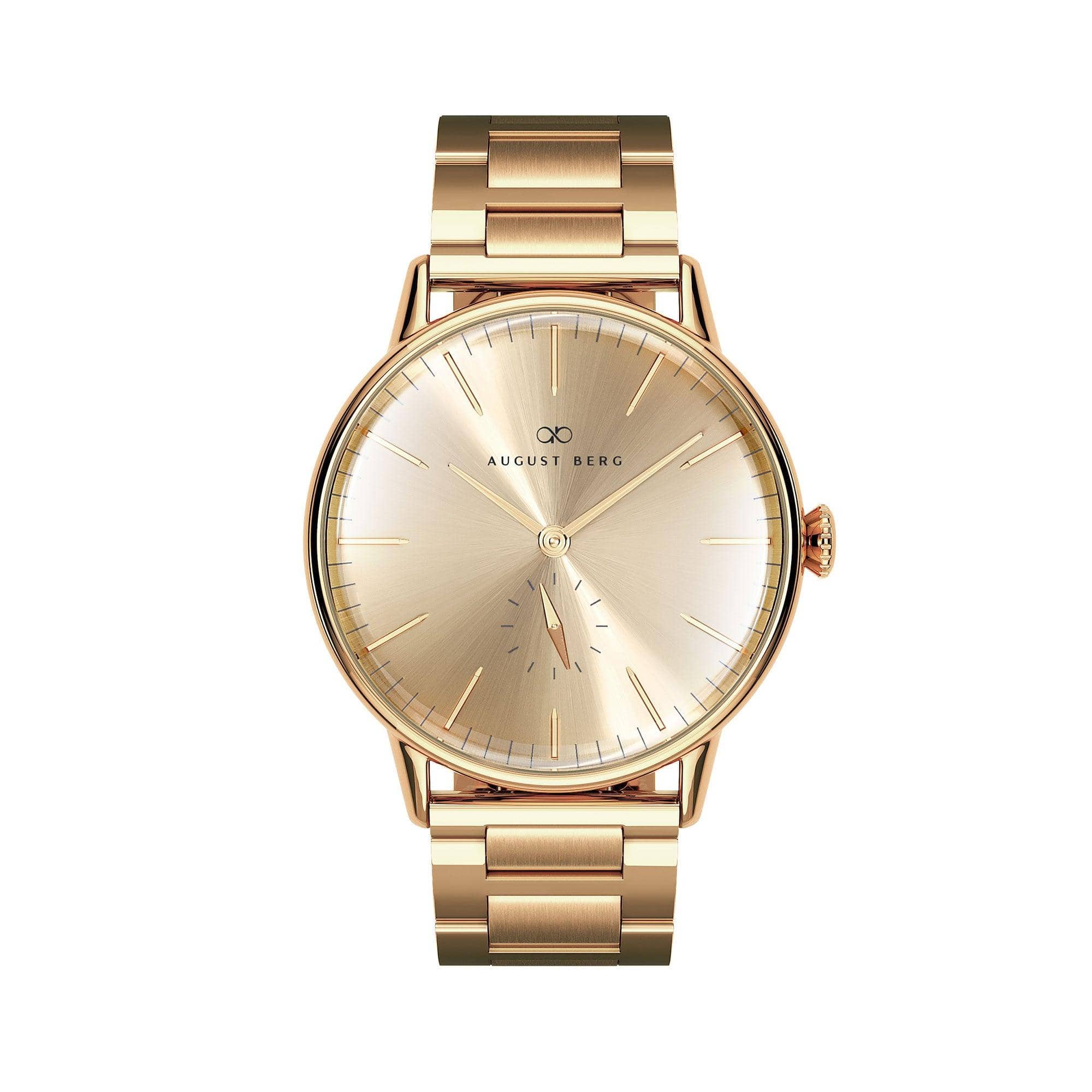 August Berg Unisex Serenity Gold PVD Quartz 40mm Watch 10140D22SGD