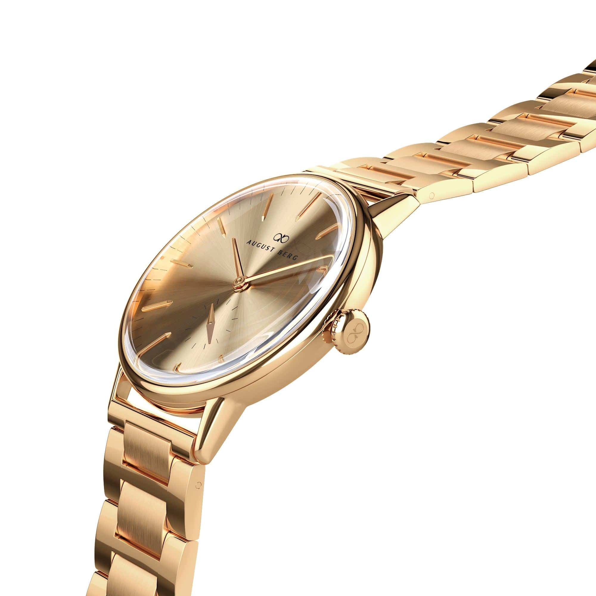 August Berg Unisex Serenity Gold PVD Quartz 40mm Watch 10140D22SGD