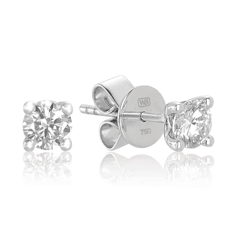 Australian Diamonds® Argyle White 0.50ct TW Diamond Stud Earrings in 18ct White Gold