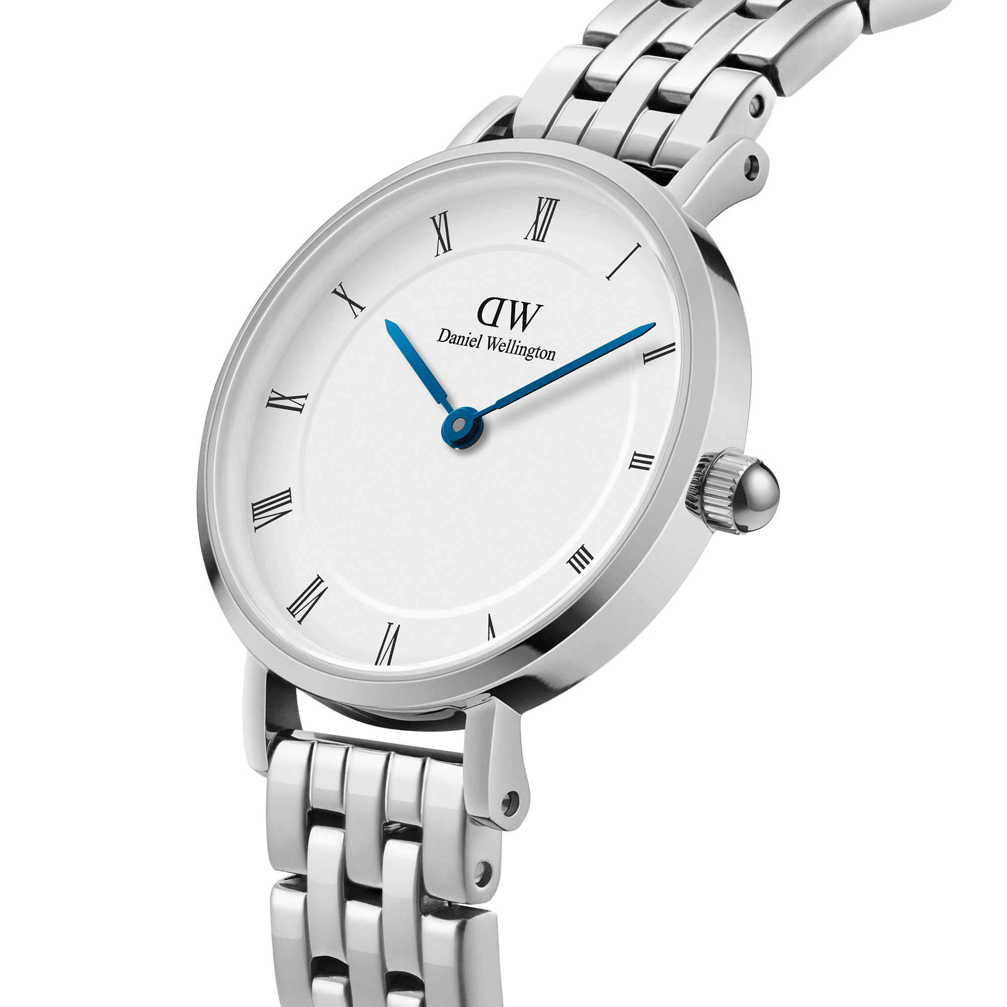 Daniel Wellington Petite Roman Numerals 28 5-Link S White Watch
