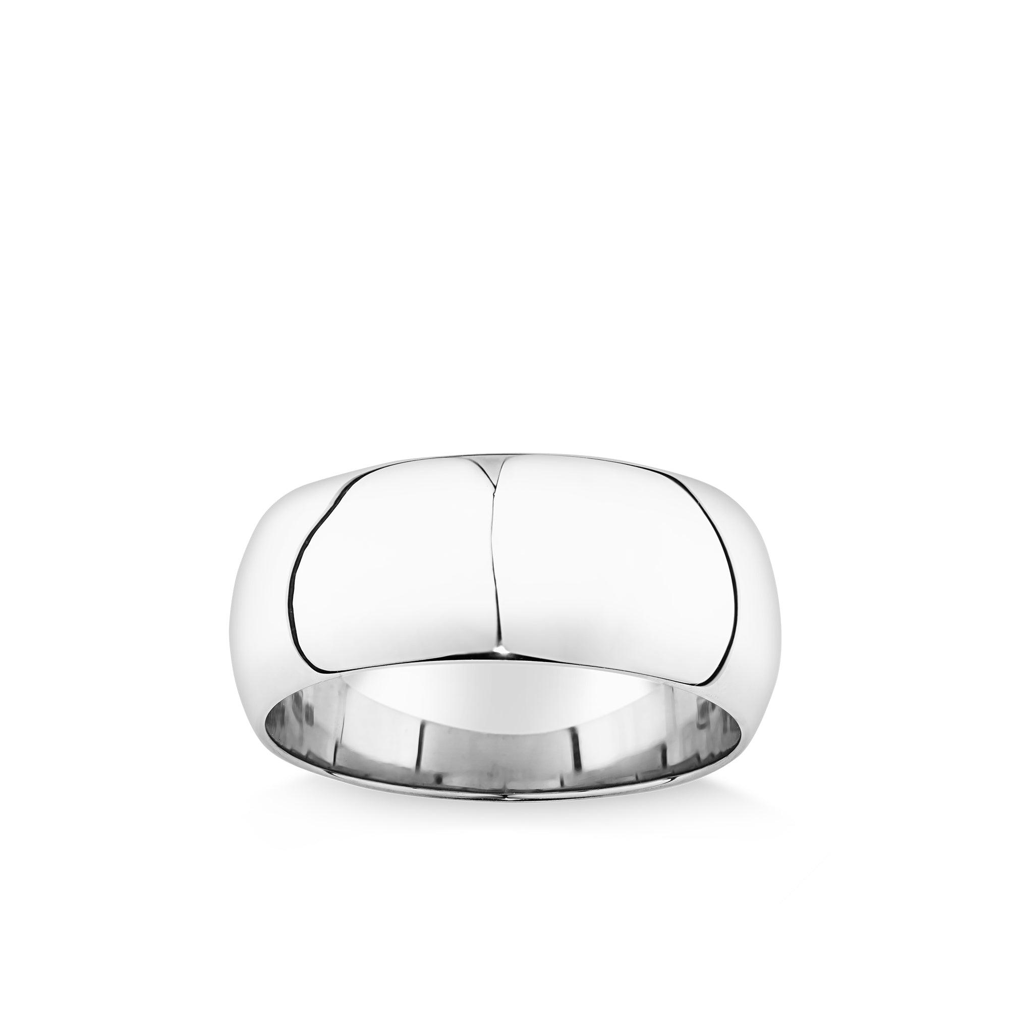 Barrel Ring in Sterling Silver