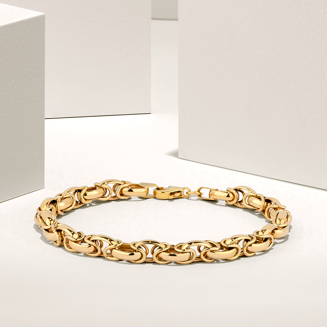 Belcher Link Bracelet in 9ct Yellow Gold - Wallace Bishop