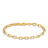 Belcher Link Bracelet in 9ct Yellow Gold - Wallace Bishop