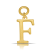 Beyond Time Gold Plated Initial Drop Charm in Sterling Silver - Wallace Bishop