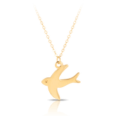 Bird Charm Necklace in 9ct Yellow Gold - Wallace Bishop