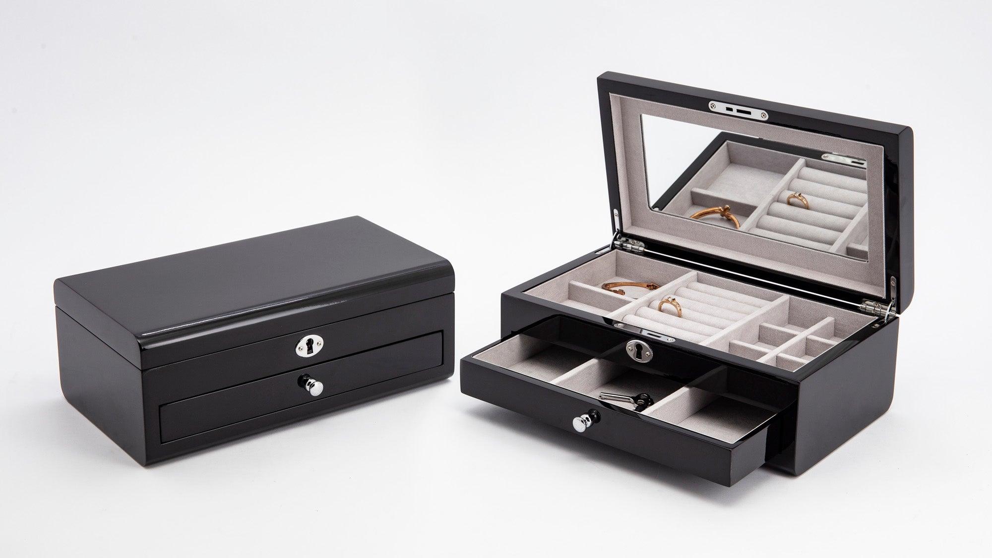 Black Timber Jewellery Box