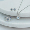 Bluebird™ Aquamarine and Diamond Pendant with Chain in 9ct White Gold TGW 0.68ct