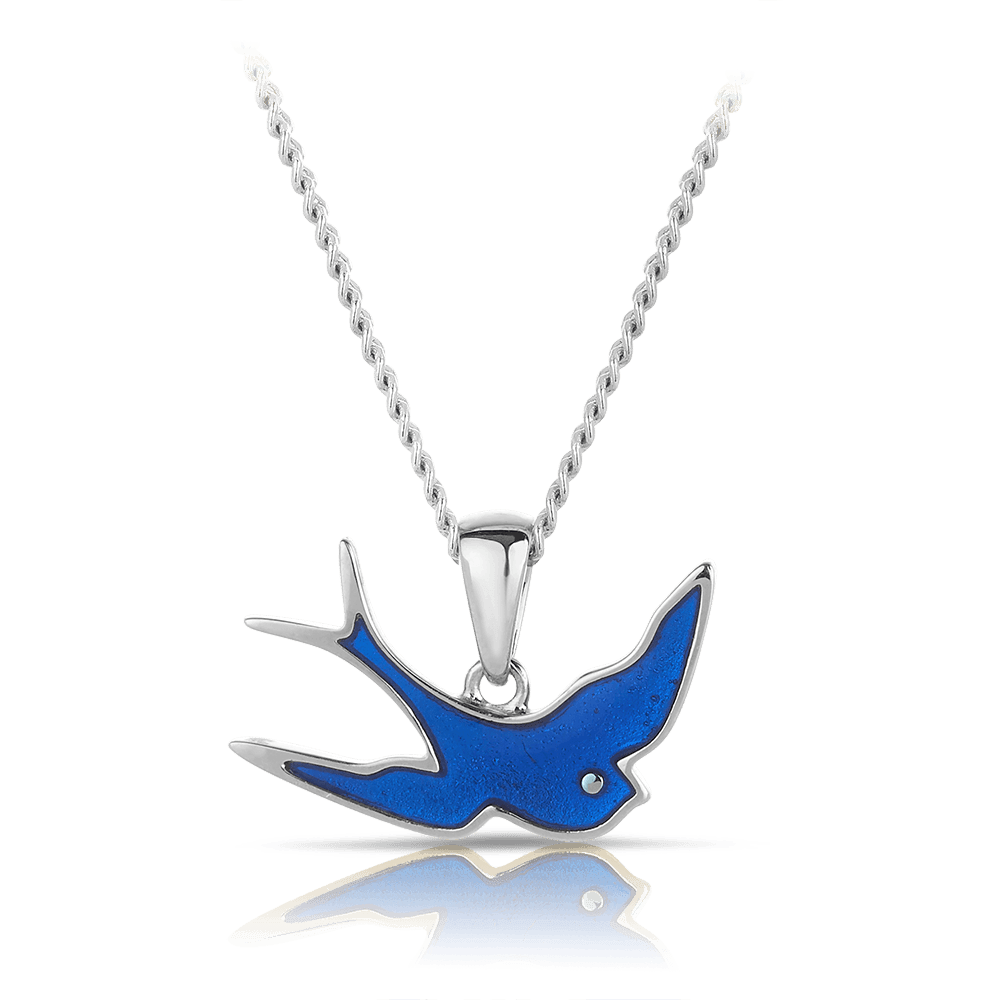 Bluebird™ Children's Bluebird Pendant Necklace in Sterling Silver - Wallace Bishop