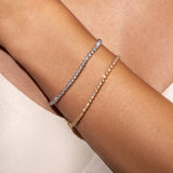 1.00ct TW Lab-Grown Diamond Tennis Bracelet in 9ct White Gold