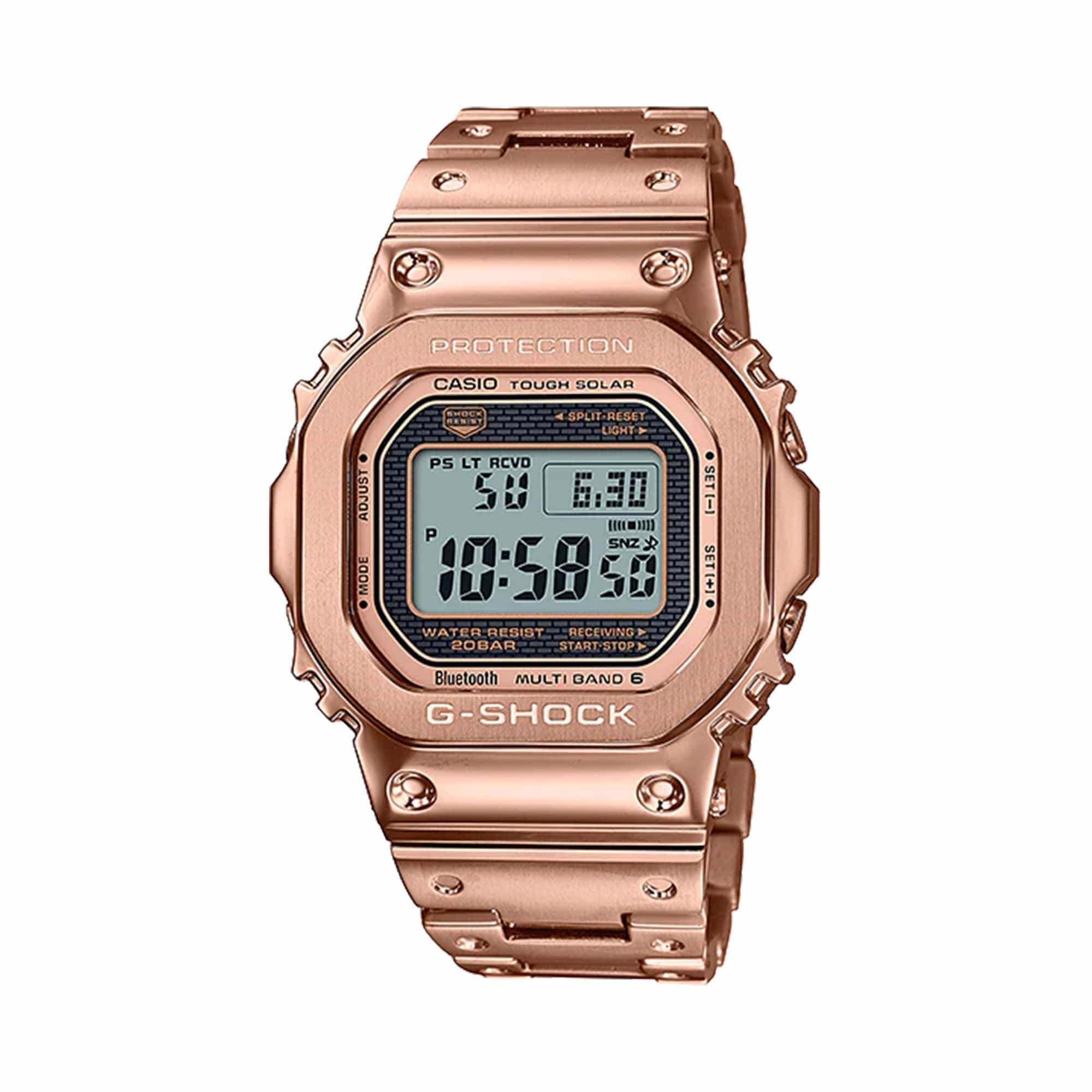 Casio G-SHOCK-Premium Men's Rose PVD Digital Watch GMWB5000GD-4DR