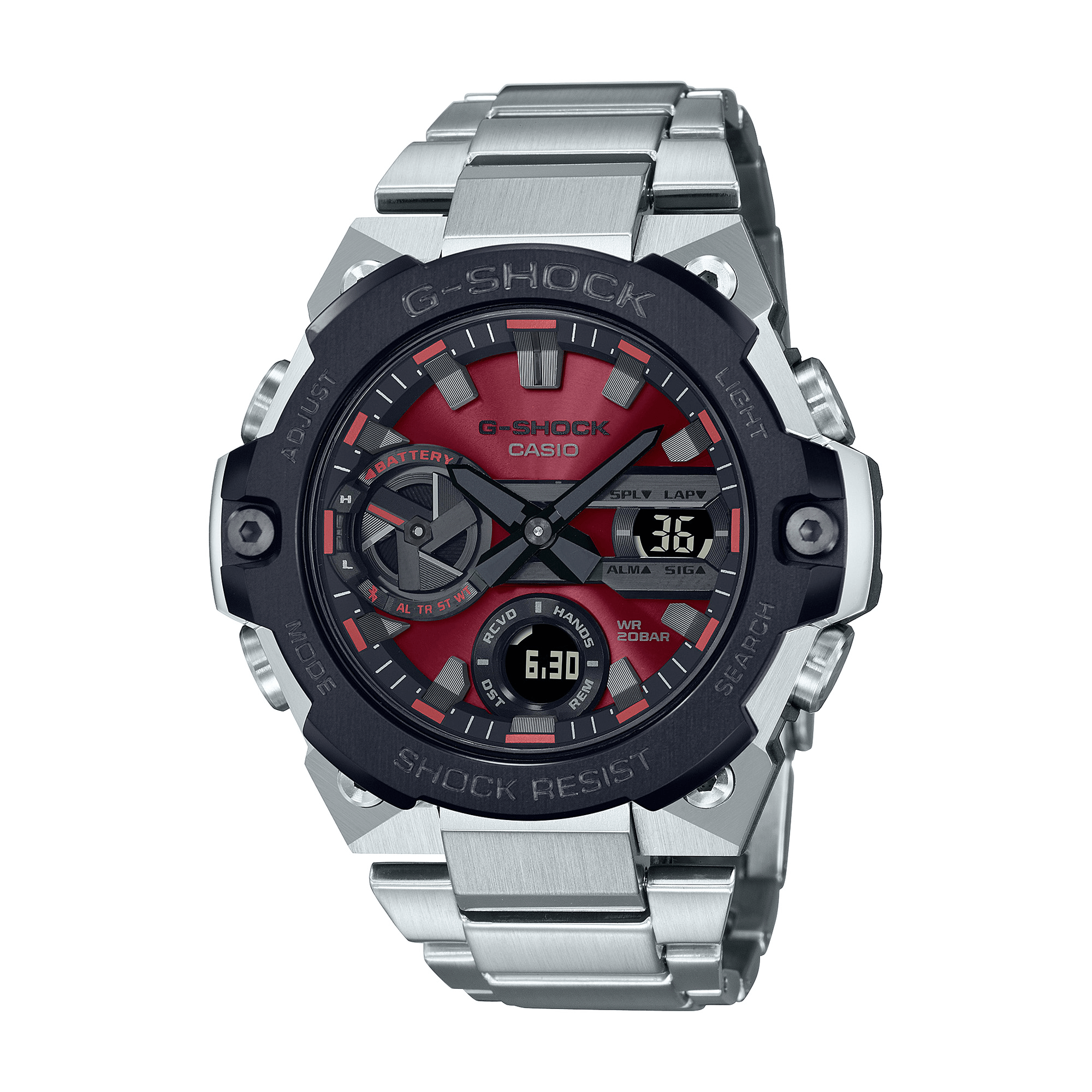 Casio Men s G SHOCK Stainless Steel Analogue Digital Sport Watch