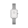 Daniel Wellington Quadro 20X26 Pressed Sterling Silver & White Watch