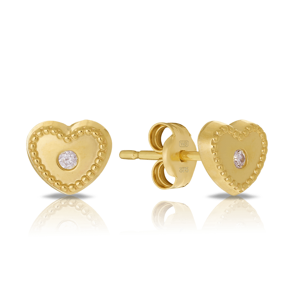 Children's 9ct Yellow Gold Earrings - Wallace Bishop