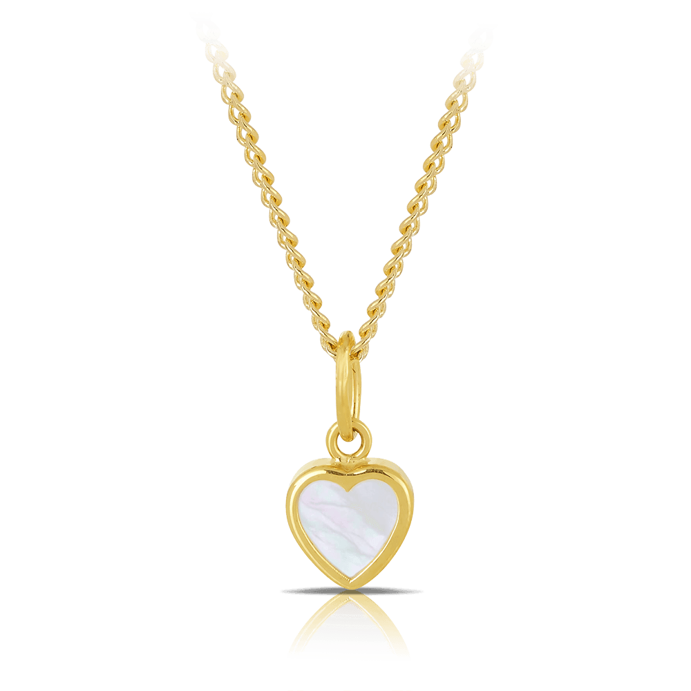 Children's 9ct Yellow Gold Mother of Pearl Pendant - Wallace Bishop