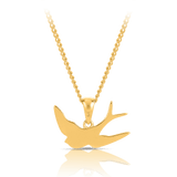 Bluebird of Happiness Pendant in 9ct Yellow Gold