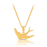 Bluebird of Happiness Pendant in 9ct Yellow Gold