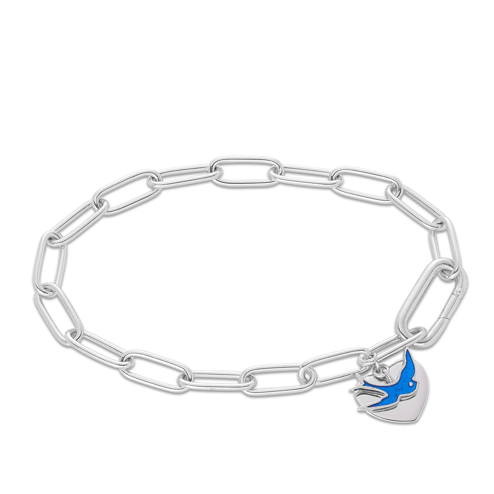 Children's Bluebird of Happiness Sterling Silver Bracelet - Wallace Bishop