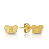 Children's Butterfly Stud Earrings in 9ct Yellow Gold