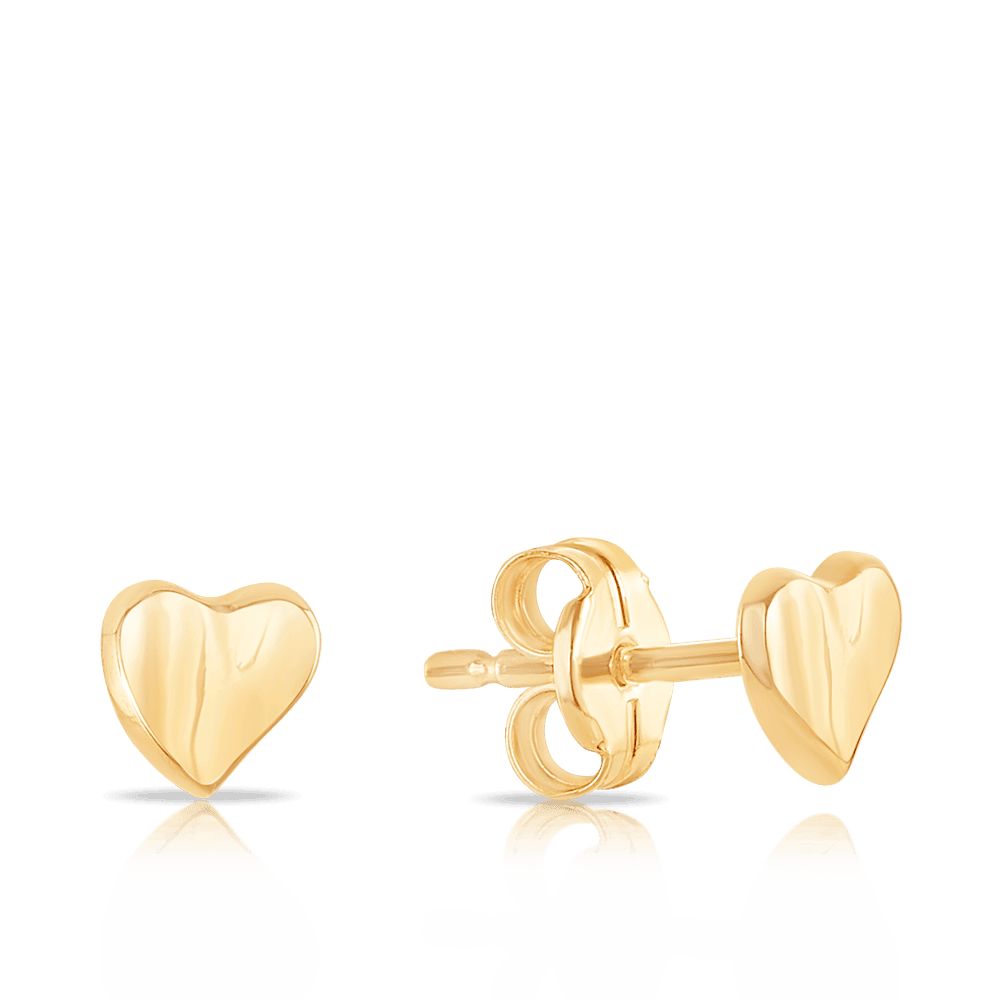 Children's Heart Stud Earrings - Wallace Bishop