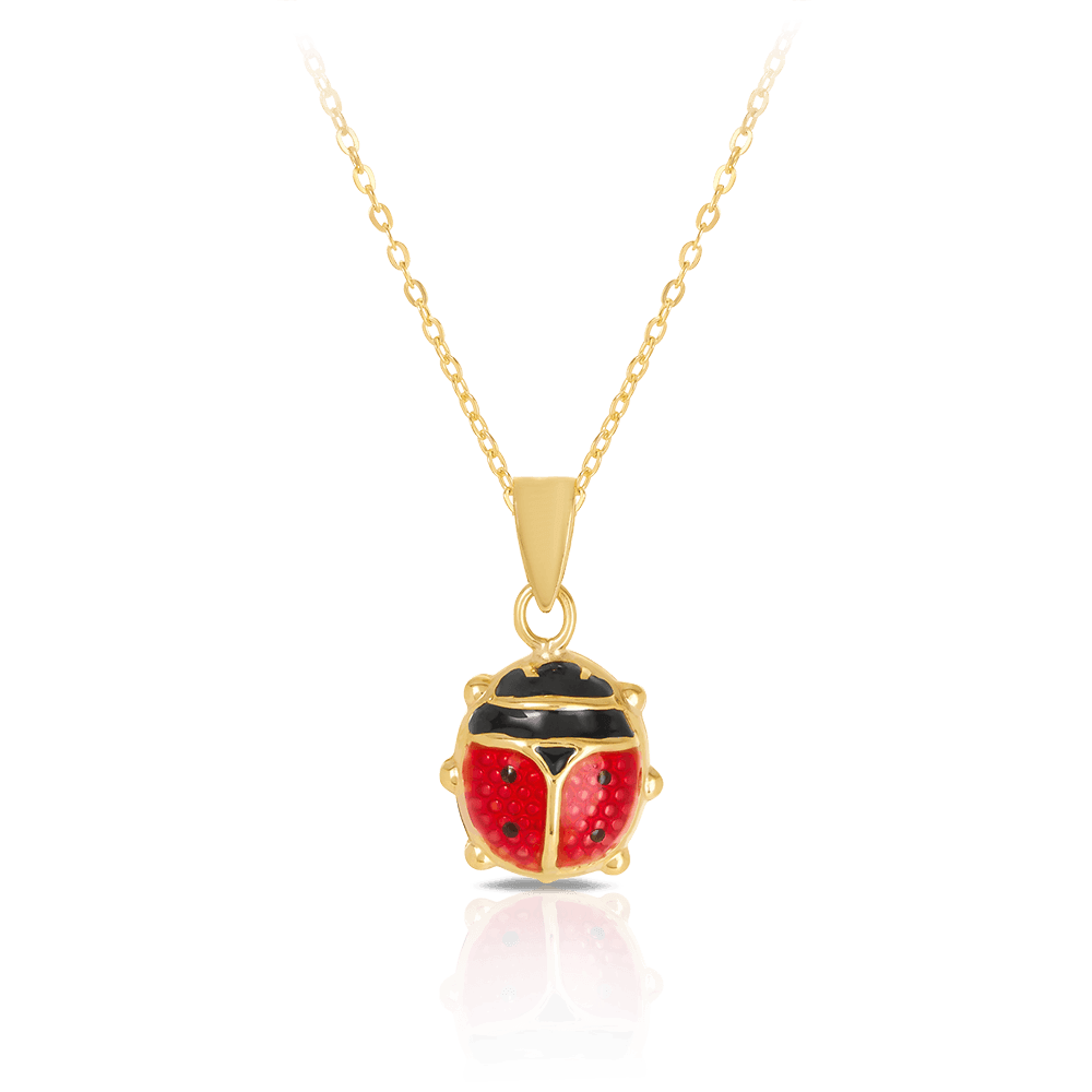 Children's Lady Bug Pendant in 9ct Yellow Gold - Wallace Bishop