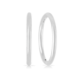 Large Plain Sterling Silver Sleepers