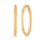 Small Plain Sleeper Earrings in 9ct Yellow Gold