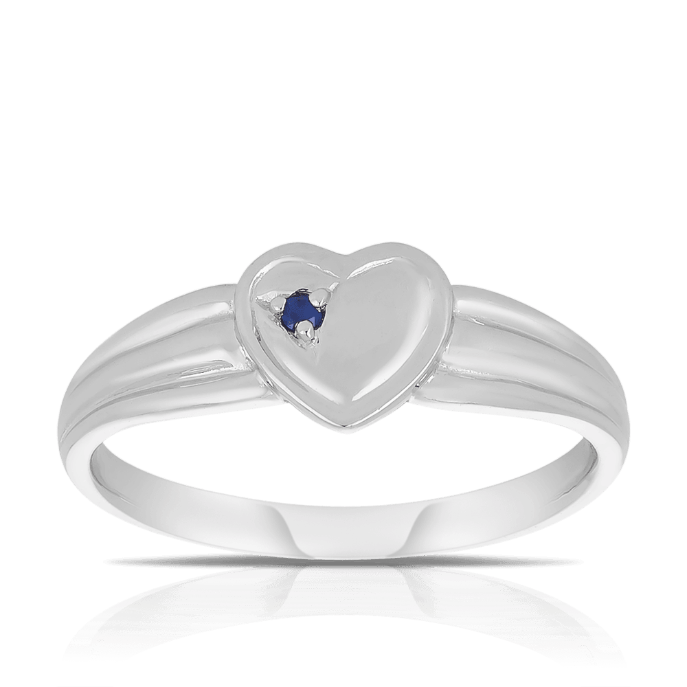 Children's Sapphire Signet Ring in Sterling Silver - Wallace Bishop