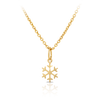 Children's Snowflake Pendant in 9ct Yellow Gold