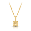 Citrine Round Pendant in 9ct Yellow Gold