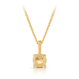 Citrine Round Pendant in 9ct Yellow Gold