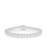 Claw Set Diamond Bracelet in 18ct White Gold TGW 10 - Wallace Bishop