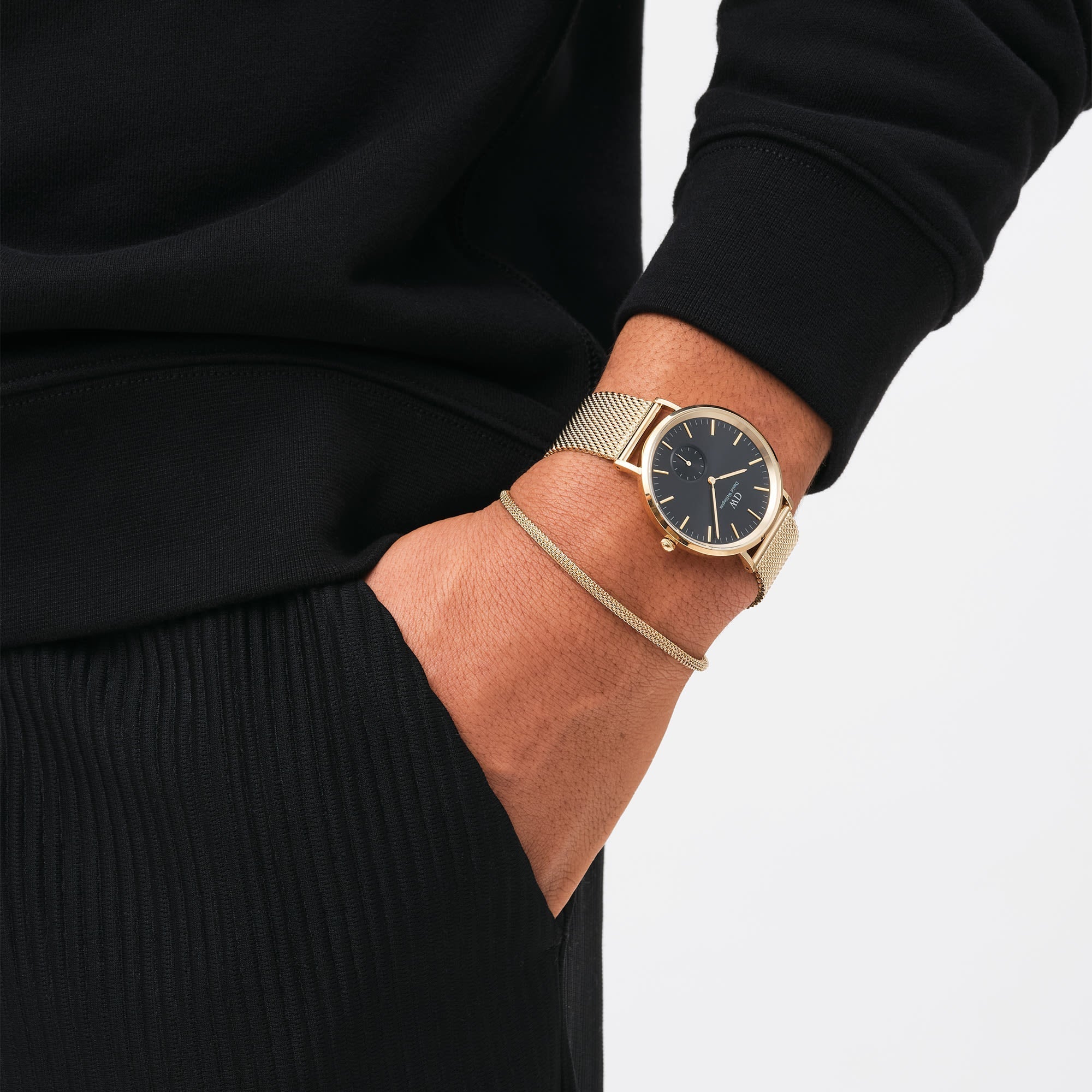 Daniel Wellington Classic Multi-Eye 40 Evergold G Onyx Watch