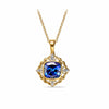 Created Sapphire and Diamond Enhancer in 9ct Yellow Gold