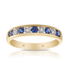 Created Sapphire & Diamond Ring in 9ct Yellow Gold - Wallace Bishop