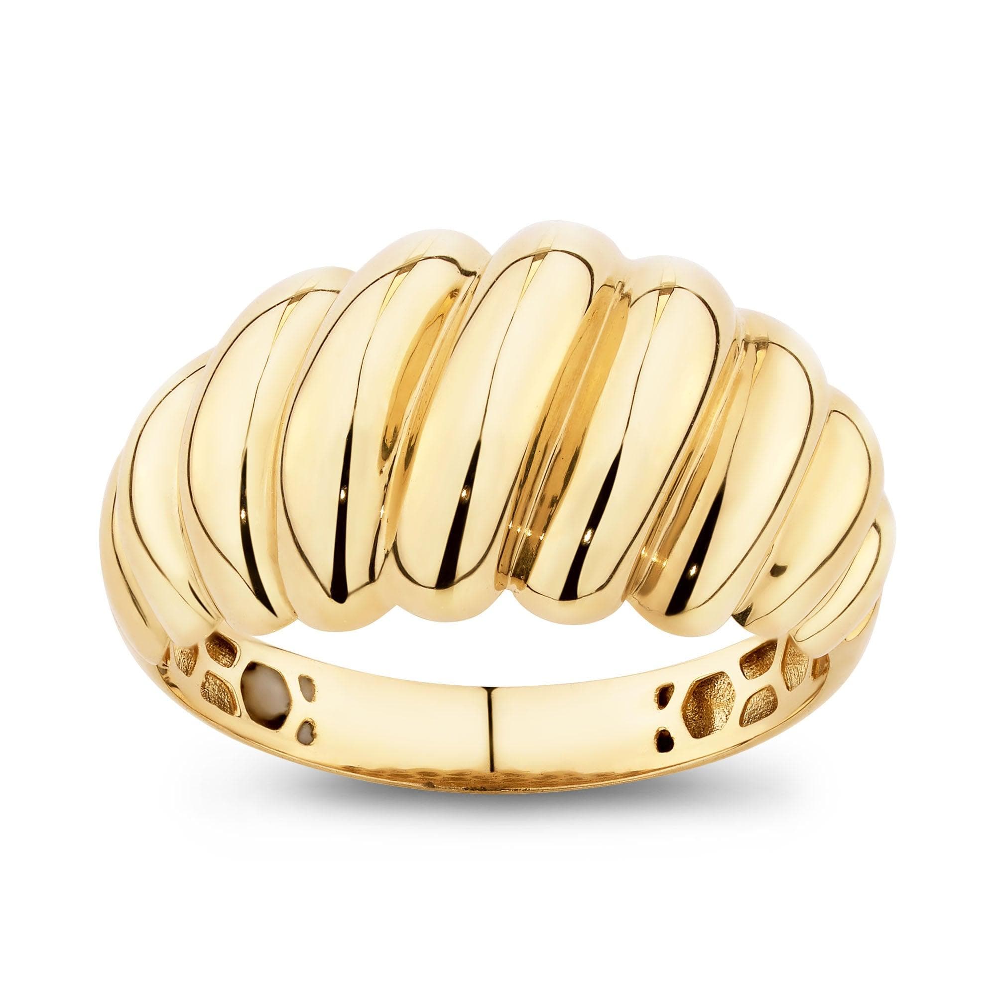 Croissant Ring in 9ct Yellow Gold