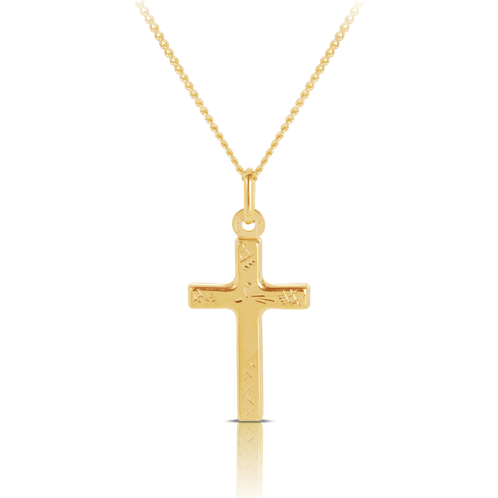 Cross Pendant in 9ct Yellow Gold