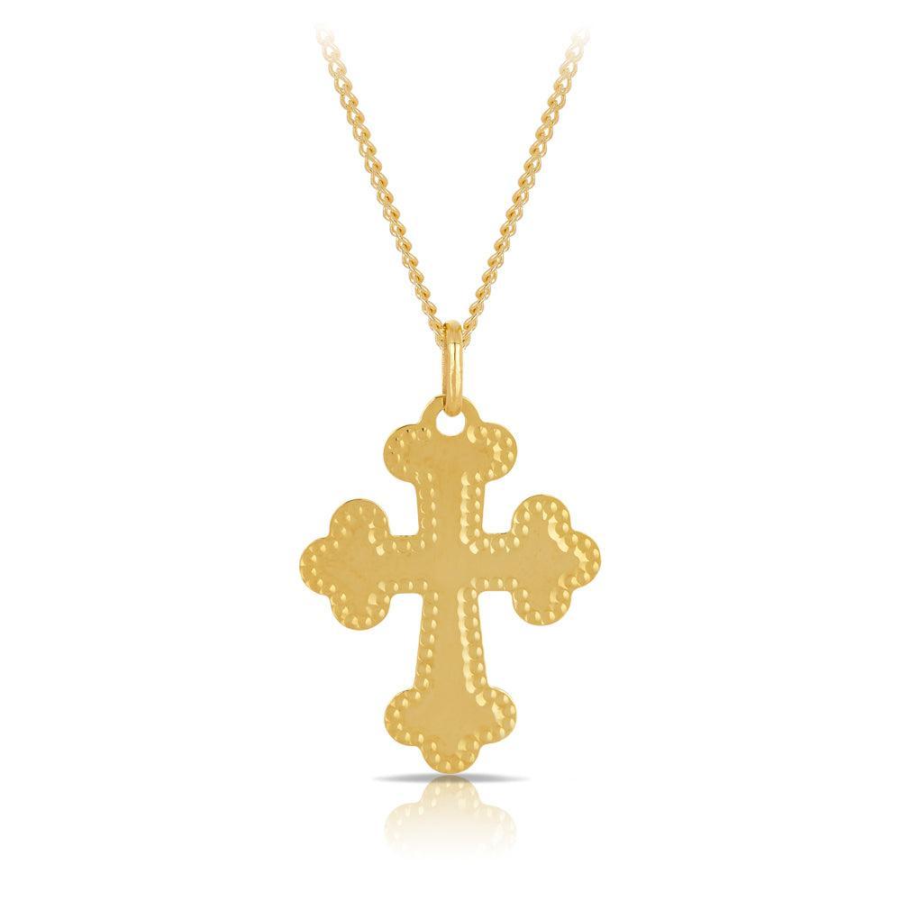 Cross Pendant in 9ct Yellow Gold - Wallace Bishop