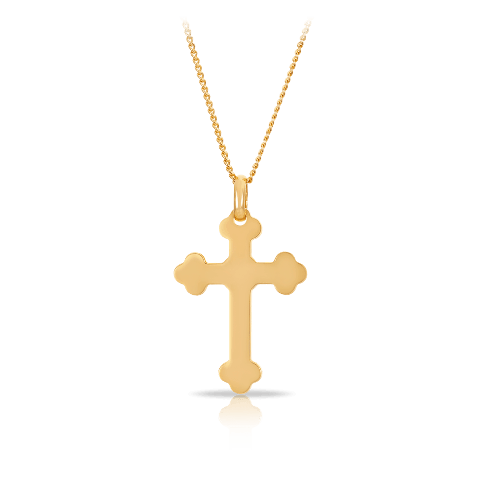 Cross Pendant in 9ct Yellow Gold - Wallace Bishop