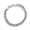 Cuban Pattern Bracelet in Sterling Silver